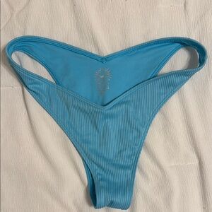 Hollister Blue Ribbed Bikini Swimwear